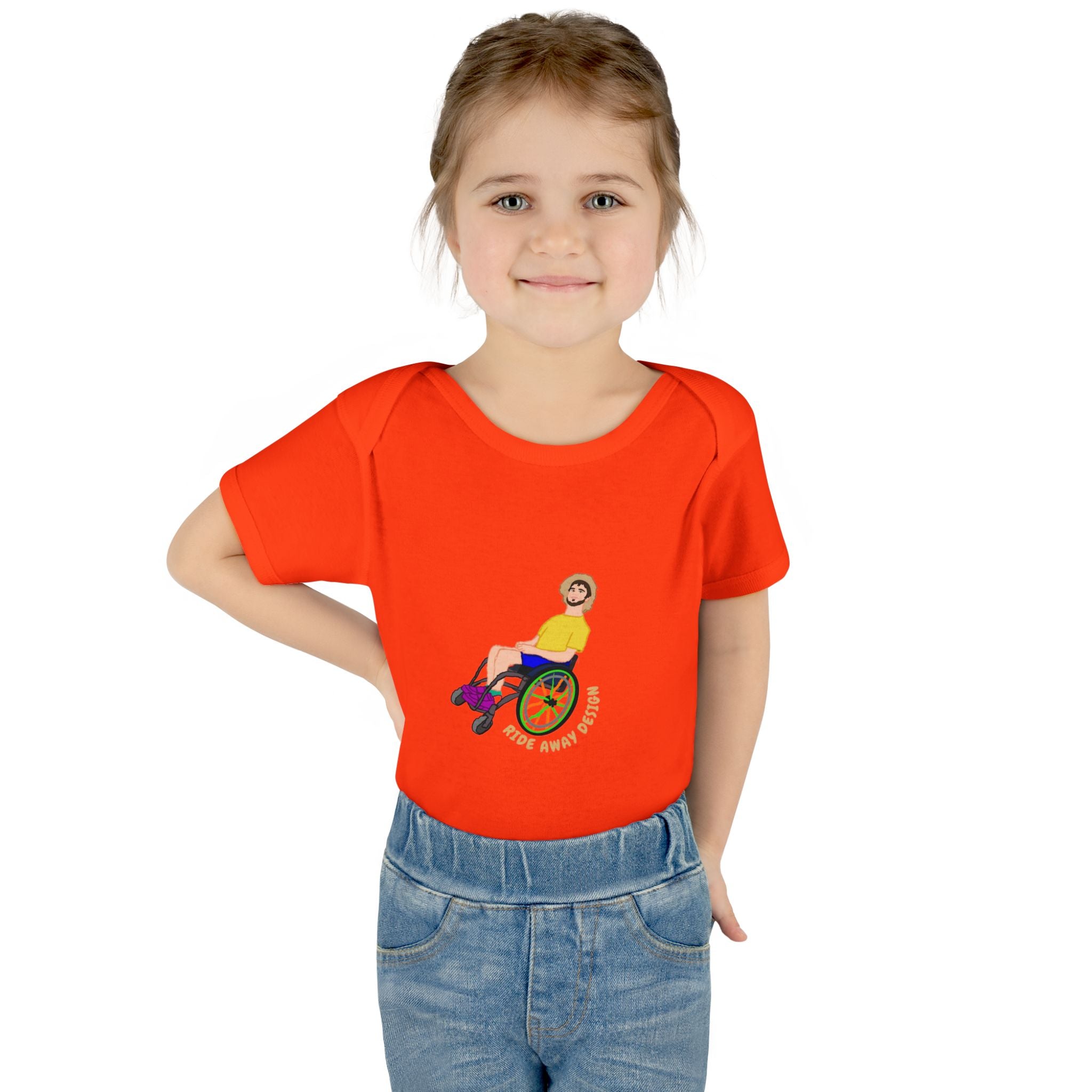 Infant Bodysuit — Cute Wheelchair Baby Graphic "Tiny Chief" | Inclusive Baby Shower Gift
