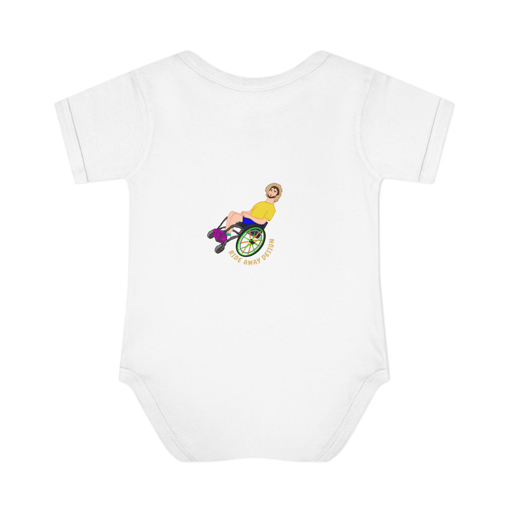 Infant Bodysuit — Cute Wheelchair Baby Graphic "Tiny Chief" | Inclusive Baby Shower Gift