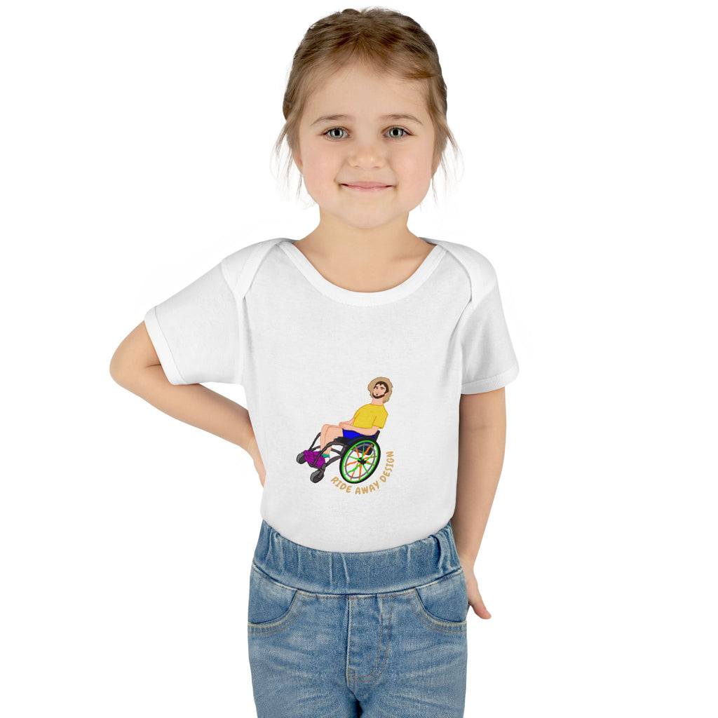 Infant Bodysuit — Cute Wheelchair Baby Graphic "Tiny Chief" | Inclusive Baby Shower Gift
