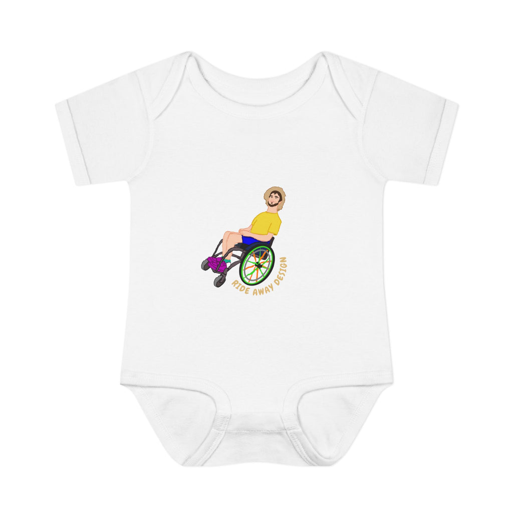 Infant Bodysuit — Cute Wheelchair Baby Graphic "Tiny Chief" | Inclusive Baby Shower Gift